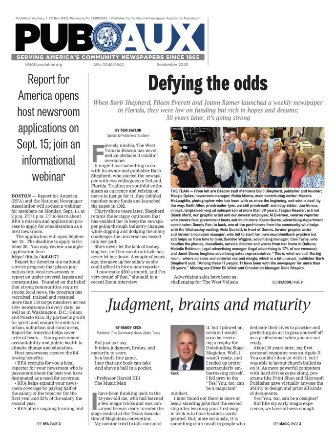 Current issue of Publishers' Auxiliary