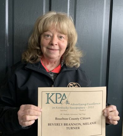 Beverly “BeBe” Brannon and the staff at The Bourbon County Citizen are perennial award winners in the Kentucky Press Association s annual contests.